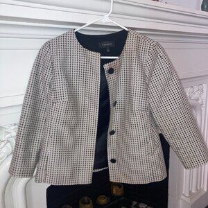Black and White Checkered Blazer